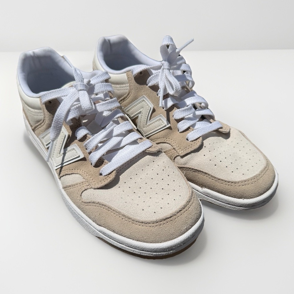 New Balance 480 Moonbeam Sea Salt Sneakers BB480LEA Excellent Size 8.5 Men's